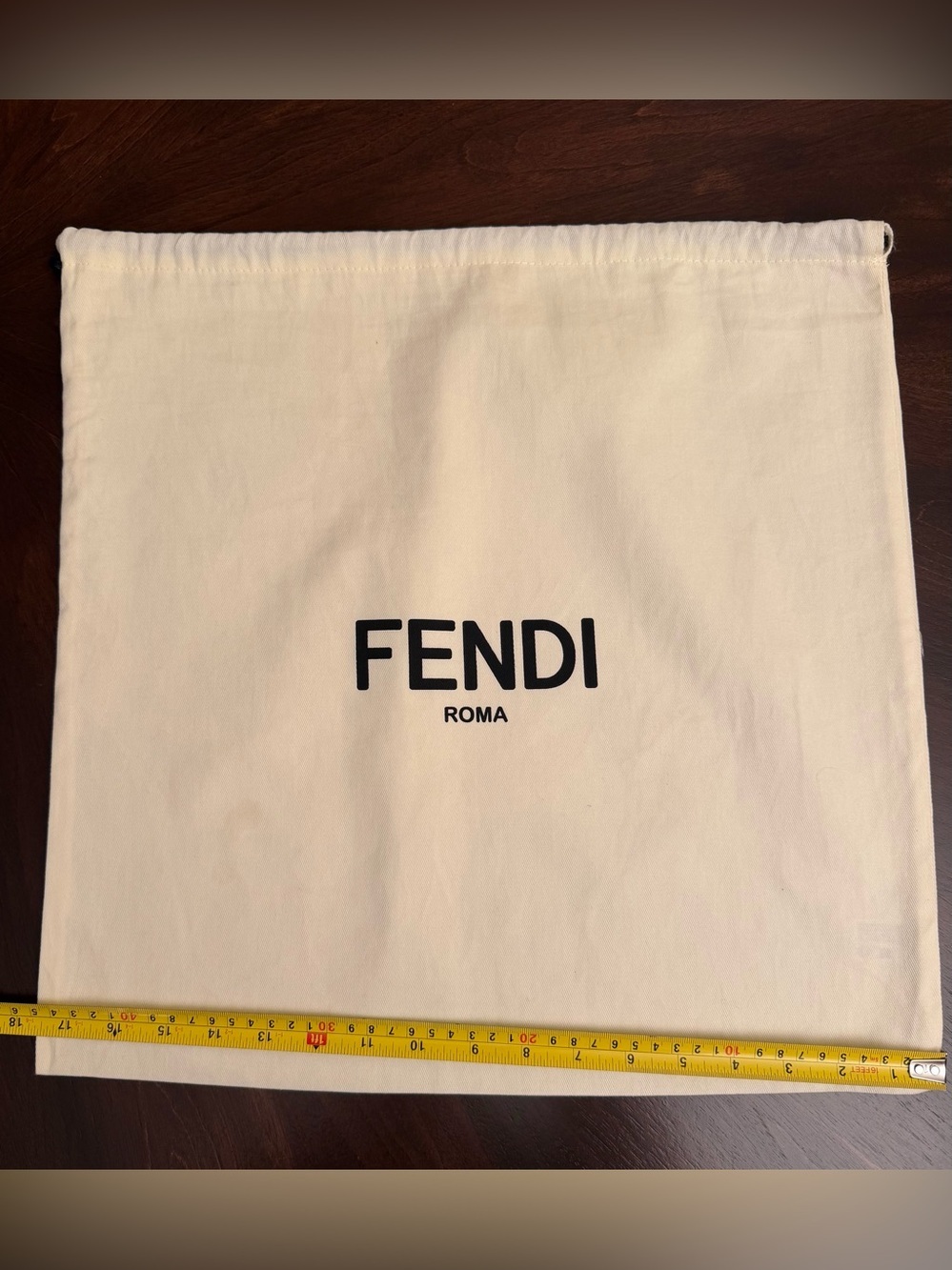 Fendi Roma Cream Dust Bag - Protective Men’s Accessory 17x17